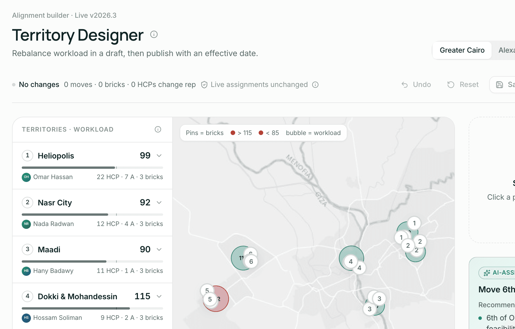 Design territories like a tool, not a spreadsheet.